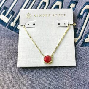 Kendra Scott Davie Gold Raspberry Labradorite Necklace